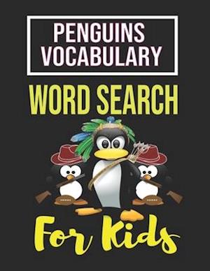 Penguins Vocabulary Word Search for Kids