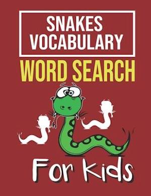 Snakes Vocabulary Word Search for Kids