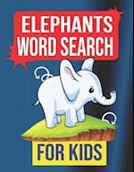 Elephants Word Search for Kids