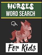 Horses Word Search for Kids