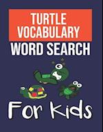 Turtle Vocabulary Word Search for Kids