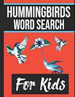 Hummingbirds Word Search for Kids