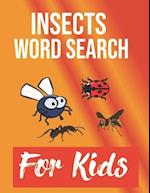 Insects Word Search for Kids