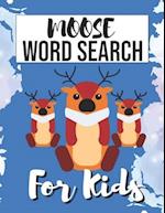 Moose Word Search for Kids