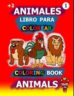 Animales libro para colorear coloring book animals