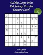Sudoku Large Print for Adults - Extreme Level - N°19