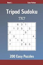 Tripod Sudoku - 200 Easy Puzzles 7x7 Book 1