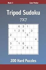 Tripod Sudoku - 200 Hard Puzzles 7x7 Book 3