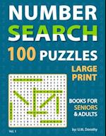 Large Print Number Search Books For Seniors
