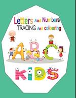 letters and numbers tracing and colouring