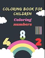 Coloring book for children Coloring numbers