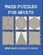 Maze Puzzles for Adults