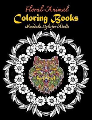 Floral-Animal Coloring books Mandala Style for Adults