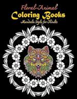 Floral-Animal Coloring books Mandala Style for Adults