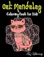 Cat Mandalas Coloring Book For Kids