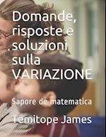 Domande, risposte e soluzioni sulla VARIAZIONE