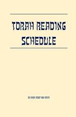 Torah Reading Schedule