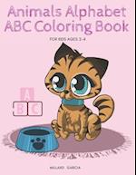 animals alphabet abc coloring book for kids ages 2-4