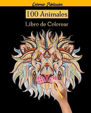 100 Animales Libro de colorear