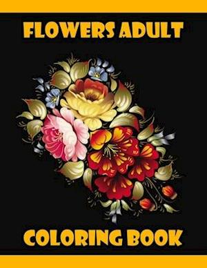 Flowers Adult Coloring Book