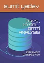 Dbms, Mysql, Data Analysis