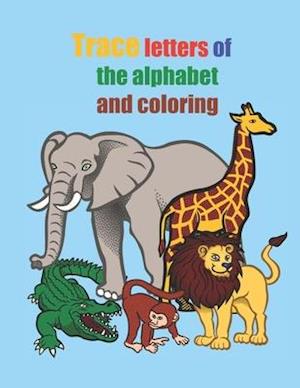 Trace letters of the alphabet and coloring