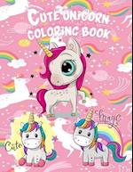 Cute Unicorn Coloring Book