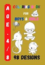 Coloring Book for Boys and Girls