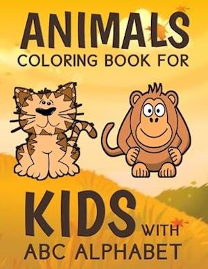 Animals Coloring Book For Kids With ABC Alphabet