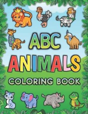 ABC Animals Coloring Book