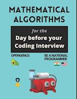 Mathematical Algorithms for the day before your coding interview