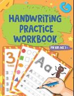 Handwriting practice workbook for kids