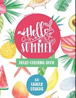 Hello Summer Adult Coloring Book