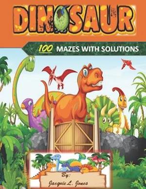 Dinosaur 100 Mazes with Solutions