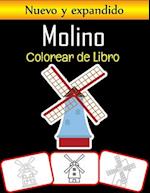 Molino Colorear de Libro