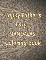 Happy Father's Day Mandalas Coloring Book