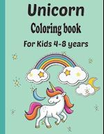 Unicorn coloring book For children 4-8 years