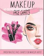 makeup face charts paper practice face charts for makeup artist