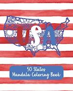 USA - 50 States Mandala Coloring Book