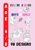 Coloring Book for Boys and Girls