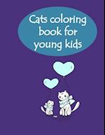 cats coloring book for young kids