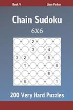 Chain Sudoku - 200 Very Hard Puzzles 6x6 Book 4