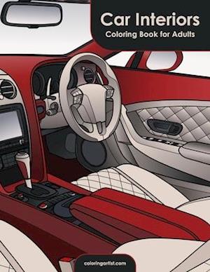 Car Interiors Coloring Book for Adults