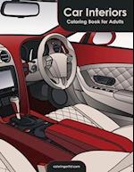 Car Interiors Coloring Book for Adults