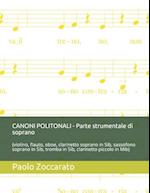 CANONI POLITONALI - Parte strumentale di soprano