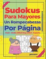 Sudokus Para Mayores Un Rompecabezas Por Página - Fácil - Medio - Difícil - Muy Difícil - Experto