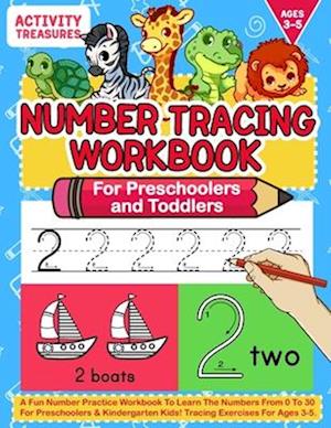 Number Tracing Workbook For Preschoolers And Toddlers