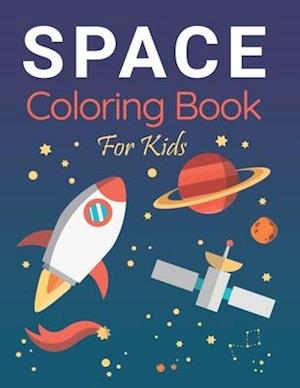 space coloring book kids coloring book