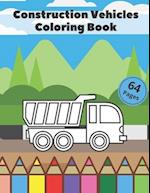 Construction Vehicles Coloring Book.