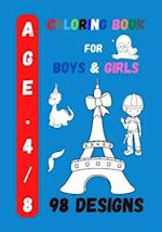 Coloring Book for Boys and Girls